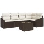 Juego de Sofá de Jardín de 5 Piezas con Cojines Grises de Ratán Poli von , Outdoor-Sofas - Ref: Foro24-3346728, Preis: 395,34...