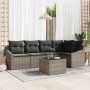 Conjunto de Sofá de Jardín de 5 Piezas con Cojines Negro de Poliratán de , Sofás de exterior - Ref: Foro24-3346729, Precio: 3...