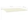 Manual retractable awning with cream LED 6x3.5 m by vidaXL, Awnings - Ref: Foro24-3070082, Price: 863,37 €, Discount: %