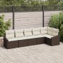 Juego de Sofá de Jardín de 6 Piezas con Cojines en Rattan Marrón Poliratán by , Outdoor sofas - Ref: Foro24-3346738, Price: 4...