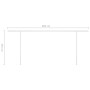 Manual retractable awning with cream LED 6x3.5 m by vidaXL, Awnings - Ref: Foro24-3070082, Price: 847,83 €, Discount: %