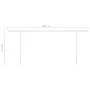 Manual retractable awning with cream LED 6x3.5 m by vidaXL, Awnings - Ref: Foro24-3070082, Price: 863,37 €, Discount: %