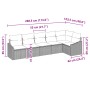 Juego de Sofás de Jardín de 6 Piezas con Cojines Negro Ratán by , Outdoor sofas - Ref: Foro24-3346743, Price: 410,09 €, Disco...