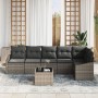 Conjunto de Sofá de Jardín de 6 Piezas con Cojines de Ratán Poliéster Negro von , Outdoor-Sofas - Ref: Foro24-3346749, Preis:...