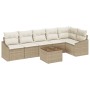 Juego de Sofá de 7 Piezas para Jardín con Cojines de Ratan Poliéster Marrón by , Outdoor sofas - Ref: Foro24-3346751, Price: ...
