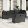 Conjunto de Sofás de Jardín Conjunto de 8 Negro Ratán by , Outdoor sofas - Ref: Foro24-3346773, Price: 568,65 €, Discount: %