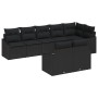 Conjunto de Sofás de Jardín Conjunto de 8 Negro Ratán by , Outdoor sofas - Ref: Foro24-3346773, Price: 568,65 €, Discount: %
