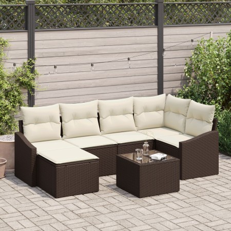 Conjunto de sofá de jardín de 6 piezas con cojines Grises de poliratán by , Outdoor sofas - Ref: Foro24-3346798, Price: 439,3...
