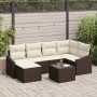 Conjunto de sofá de jardín de 6 piezas con cojines Grises de poliratán by , Outdoor sofas - Ref: Foro24-3346798, Price: 439,3...