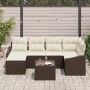 Conjunto de sofá de jardín de 6 piezas con cojines Grises de poliratán by , Outdoor sofas - Ref: Foro24-3346798, Price: 439,3...