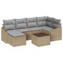 Conjunto de sofá de jardín de 7 piezas con cojines Ratán sintético negro by , Outdoor sofas - Ref: Foro24-3346800, Price: 440...