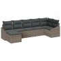 Juego de sofá de jardín de 7 piezas con cojines de ratán sintético gris von , Outdoor-Sofas - Ref: Foro24-3346809, Preis: 430...