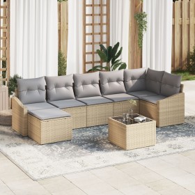 Conjunto de sofá de jardín de 8 piezas con cojines de ratán negro von , Outdoor-Sofas - Ref: Foro24-3346820, Preis: 502,19 €,...