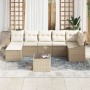 Juego de sofá de jardín de 8 piezas con cojines Marrón Ratán Sintético by , Outdoor sofas - Ref: Foro24-3346821, Price: 506,1...