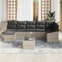 Conjunto de Sofá de Jardín de 8 Piezas con Cojines Gris Ratán Polietileno by , Outdoor sofas - Ref: Foro24-3346822, Price: 53...