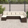 Conjunto de Sofá de Jardín de 8 Piezas con Cojines Marrón Ratán Sintético by , Outdoor sofas - Ref: Foro24-3346838, Price: 51...