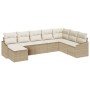 Conjunto de Sofá de Jardín de 8 Piezas con Cojines Beige Poliratán by , Outdoor sofas - Ref: Foro24-3346841, Price: 522,77 €,...