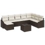 Set de Sofá de Jardín de 8 Piezas con Cojines Gris de Ratán Sintético von , Outdoor-Sofas - Ref: Foro24-3346848, Preis: 565,5...
