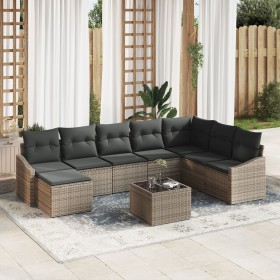 Conjunto de Sofá de Jardín de 8 Piezas con Cojines Ratán Sintético Negro von , Outdoor-Sofas - Ref: Foro24-3346849, Preis: 52...
