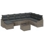 Conjunto de Sofá de Jardín de 8 Piezas con Cojines Ratán Sintético Negro von , Outdoor-Sofas - Ref: Foro24-3346849, Preis: 52...