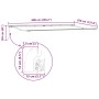 Toldo Manual Antracita 6 x 3,5 m Metal