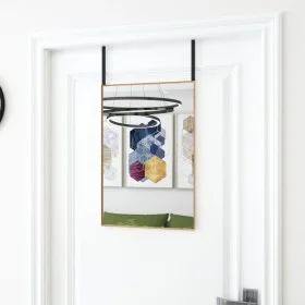 Türspiegel aus Glas und goldenem Aluminium, 40 x 60 cm von vidaXL, Spiegel - Ref: Foro24-327415, Preis: 27,53 €, Rabatt: %
