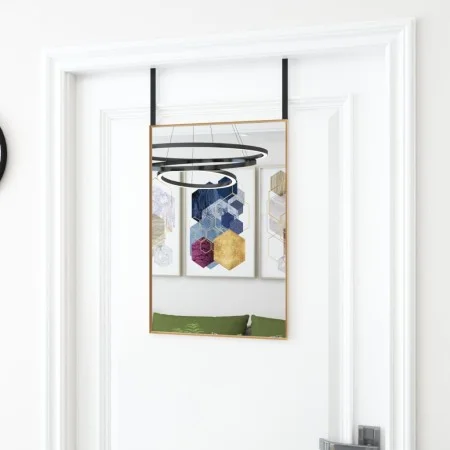 Türspiegel aus Glas und goldenem Aluminium, 40 x 60 cm von vidaXL, Spiegel - Ref: Foro24-327415, Preis: 27,53 €, Rabatt: %
