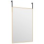 Türspiegel aus Glas und goldenem Aluminium, 40 x 60 cm von vidaXL, Spiegel - Ref: Foro24-327415, Preis: 27,91 €, Rabatt: %