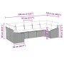 Juego de Sofá de Jardín de 7 Piezas con Cojines Marrón Poliratán by , Outdoor sofas - Ref: Foro24-3346868, Price: 513,57 €, D...