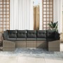 Set de sofá de jardín de 7 piezas con cojines Gris Poliratán von , Outdoor-Sofas - Ref: Foro24-3346869, Preis: 454,57 €, Raba...