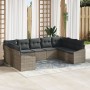 Juego de Sofá de Jardín de 9 Piezas con Cojines Gris Ratán von , Outdoor-Sofas - Ref: Foro24-3346879, Preis: 548,21 €, Rabatt: %