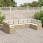 Juego de Sofá de Jardín de 10 Piezas con Cojines Beige Ratán PE by , Outdoor sofas - Ref: Foro24-3346901, Price: 649,17 €, Di...