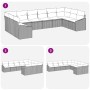 Juego de Sofá de Jardín de 10 Piezas con Cojines Beige Ratán PE by , Outdoor sofas - Ref: Foro24-3346901, Price: 649,17 €, Di...
