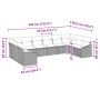 Juego de Sofá de Jardín de 10 Piezas con Cojines Ratán Poli Negro by , Outdoor sofas - Ref: Foro24-3346903, Price: 655,43 €, ...