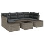 Juego de Sofá de Jardín de 7 Piezas con Cojines Gris Poliratán von , Outdoor-Sofas - Ref: Foro24-3346959, Preis: 463,26 €, Ra...