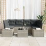 Sofá de Jardín de 7 Piezas con Cojines Gris Claro Ratán Sintético by , Outdoor sofas - Ref: Foro24-3346962, Price: 501,99 €, ...
