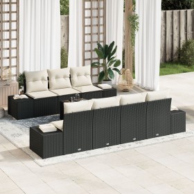 Conjunto de Sofás para Jardín de 8 Piezas con Cojines Negro Ratán Sintético von , Outdoor-Sofas - Ref: Foro24-3346967, Preis:...