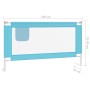 Barandilla de seguridad cama de niño azul tela 150x25 cm de vidaXL, Barandillas de seguridad - Ref: Foro24-10211, Precio: 32,...