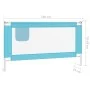 Sicherheitsgeländer für Kinderbett, blauer Stoff, 150 x 25 cm von vidaXL, Sicherheitsgeländer - Ref: Foro24-10211, Preis: 32,...