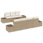 Juego de Sofá de Jardín de 8 Piezas con Cojines Beige Polirratán von , Outdoor-Sofas - Ref: Foro24-3346971, Preis: 609,80 €, ...