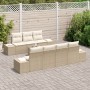 Juego de Sofá de Jardín de 8 Piezas con Cojines Beige Polirratán von , Outdoor-Sofas - Ref: Foro24-3346971, Preis: 609,80 €, ...