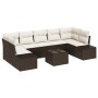 Juego de Sofá de Jardín de 8 Piezas con Cojines Marrón de Ratán Sintético von , Outdoor-Sofas - Ref: Foro24-3346978, Preis: 5...