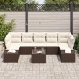 Juego de Sofá de Jardín de 8 Piezas con Cojines Marrón de Ratán Sintético von , Outdoor-Sofas - Ref: Foro24-3346978, Preis: 5...