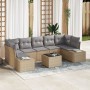 Juego de Sofás de Jardín de 8 Piezas con Cojines Beige de Poliratán by , Outdoor sofas - Ref: Foro24-3346980, Price: 561,04 €...