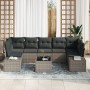 Juego de Sofá de Jardín de 8 Piezas con Cojines Gris Poliratán by , Outdoor sofas - Ref: Foro24-3346979, Price: 538,33 €, Dis...