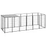 Black steel kennel 330x110x110 cm by vidaXL, Dog kennels and fences - Ref: Foro24-150782, Price: 260,98 €, Discount: %