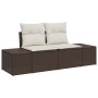 Conjunto de Sofá de Jardín de 5 Piezas con Cojines Ratán Poliéster Marrón by , Outdoor sofas - Ref: Foro24-3347018, Price: 32...