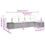 Conjunto de Sofá de Jardín de 5 Piezas con Cojines Ratán Poliéster Marrón by , Outdoor sofas - Ref: Foro24-3347018, Price: 32...