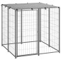 Versilberte Stahl Hundehütte 10x110x110 cm von vidaXL, Hundehütten und Zäune - Ref: Foro24-150785, Preis: 154,90 €, Rabatt: %