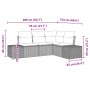 Set de Sofá de Jardín de 4 Piezas con Cojines Gris Claro Poliratán by , Outdoor sofas - Ref: Foro24-3347042, Price: 331,61 €,...